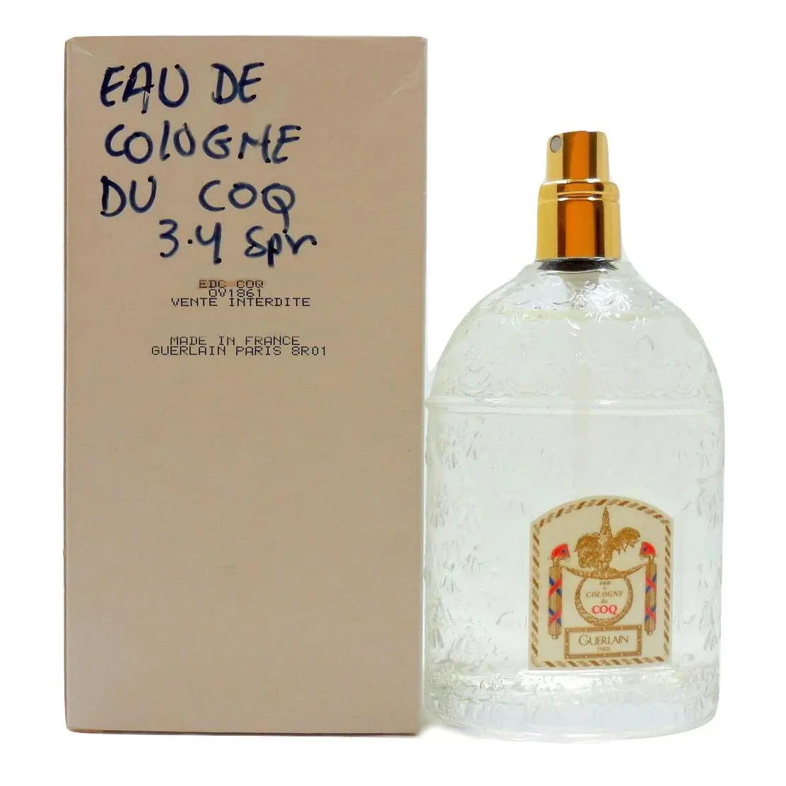 Guerlain Eau DE Cologne DU Coq Spray 100 ML/3.4 Oz. T-without Cap
