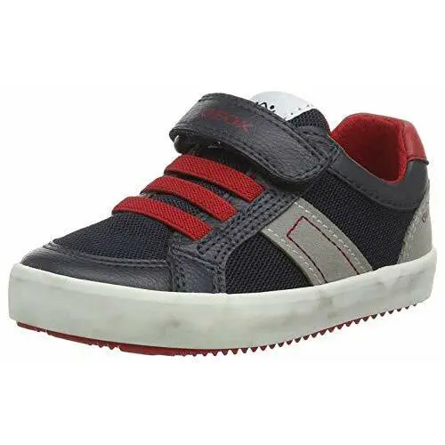Geox Kid`s Alonisso Boy`s Low Top Navy/red Sneaker J922CC 014BU C0735