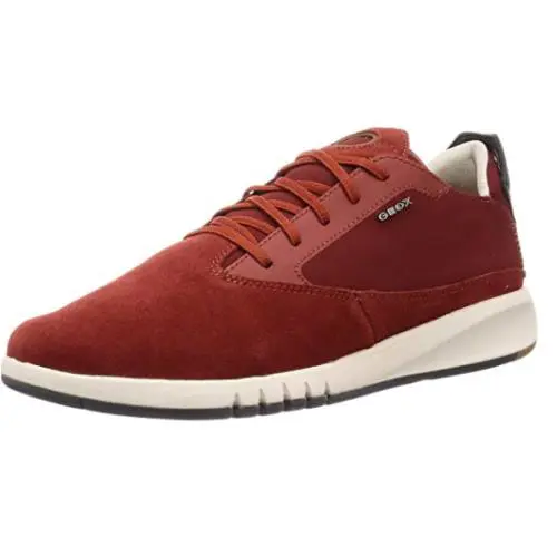 Men`s U Aerantis A Low Top Sneakers Color Options Cigar by Geox