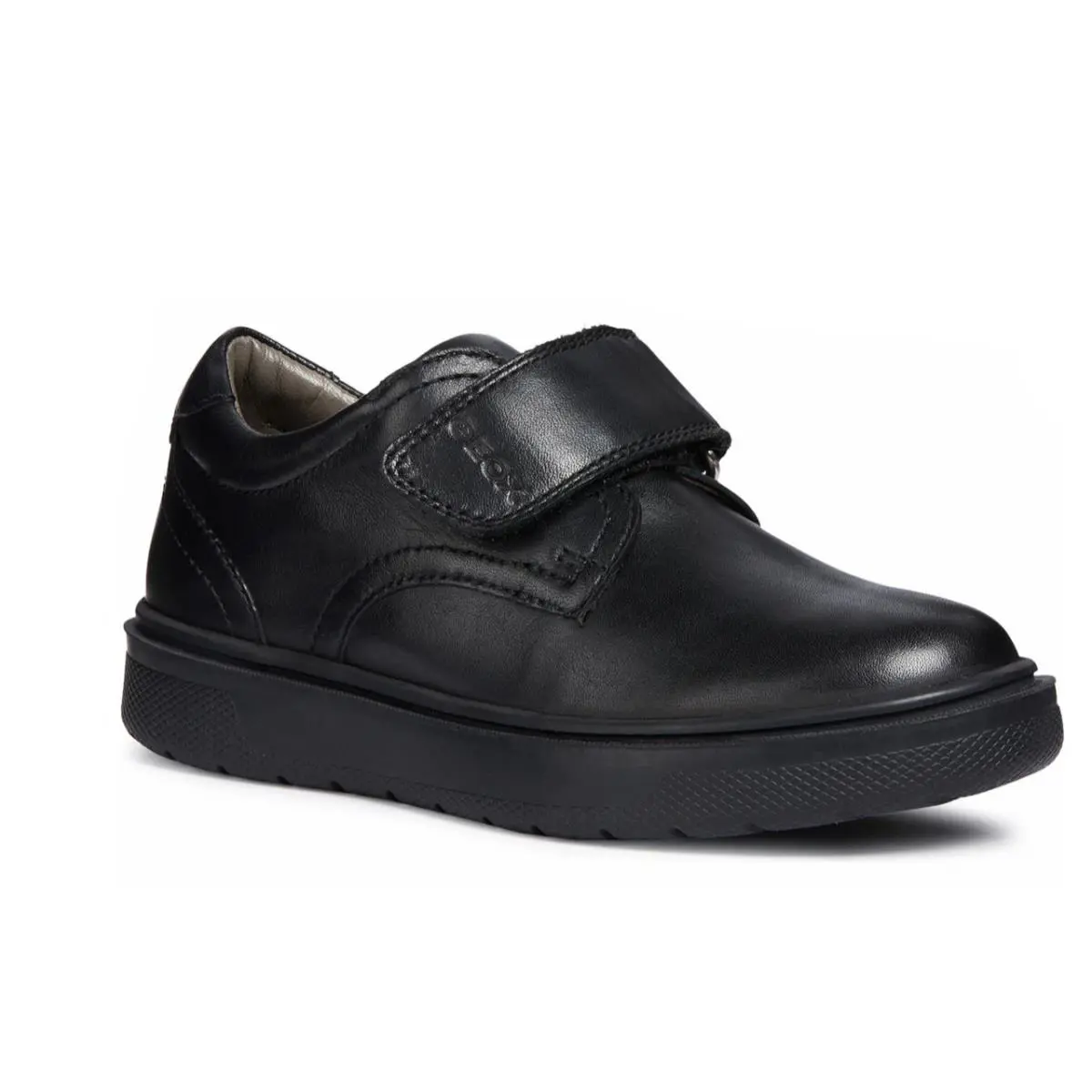 Riddock Boy`s Black Leather School Sneaker Shoes J847SG00043C9999 by Geox
