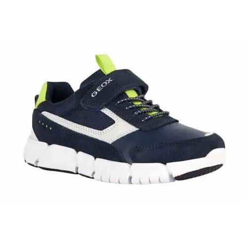 Geox Flexyper Boy`s Navy/lime Sneakers J359BA05422C0749