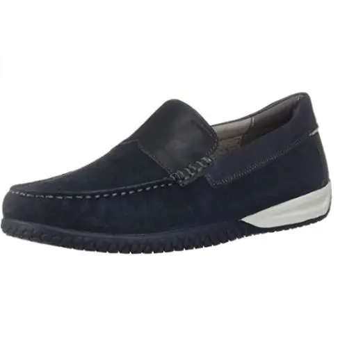 Geox Men`s U Delrick A Slip On Loafers Suede Navy