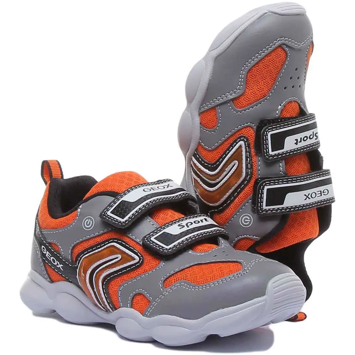 Geox shoes - GREY ORANGE 3