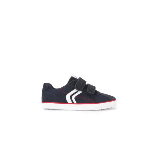 Geox Jr Kilwi Boy`s Navy/red Suede Sneakers J82A7I01022C0735