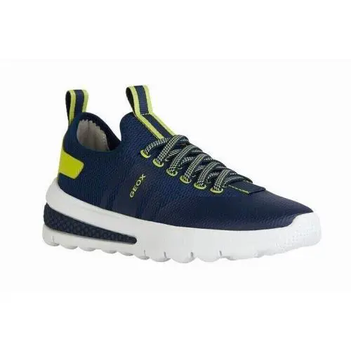 Activart Boy`s Navy/lime Green Slip On Sneakers J45LTB0159JCF43S by Geox
