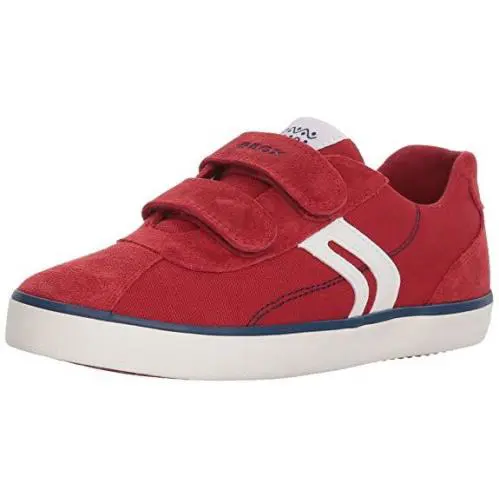 Kids` Kilwi Boy Dk. Red/navy Suede Sneakers j82a71 by Geox