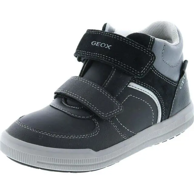 Geox Boys Junior Arzach Black/dark Grey Sneaker Boots j844ab05422c0005 - Black/Grey