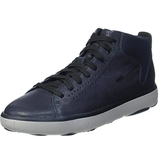 Geox Men`s U Nebula Y B High Top Sneakers Color Options - Navy