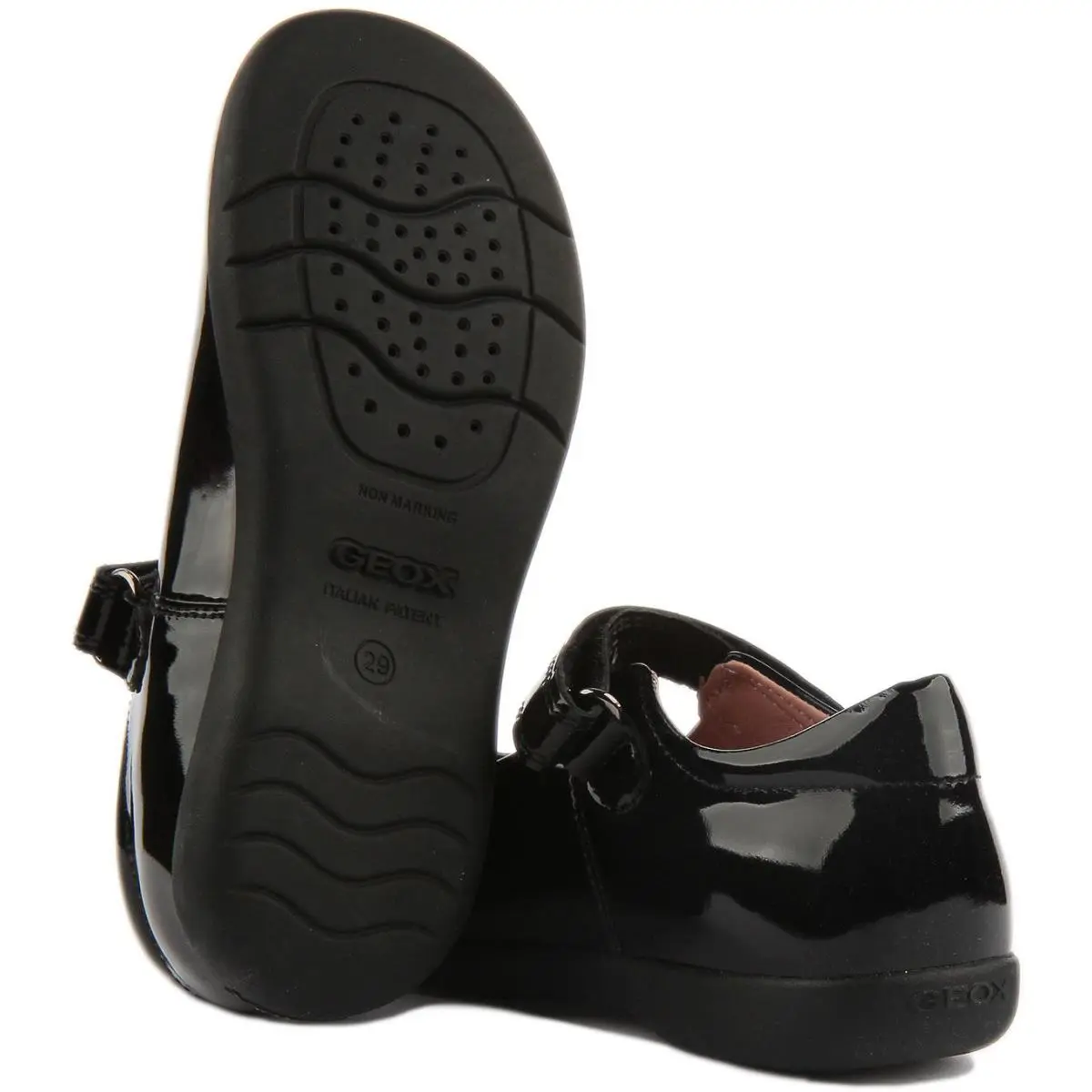 Geox shoes - BLACK PATENT 2