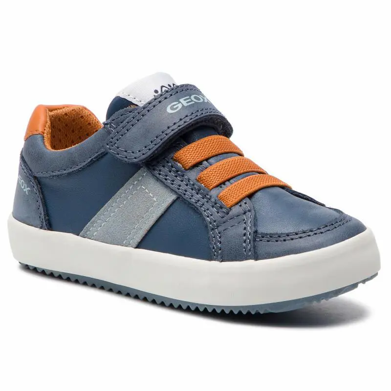 Geox Kid`s Alonisso Low Top Navy/dk Orange Sneaker J922CC 00085 C4218
