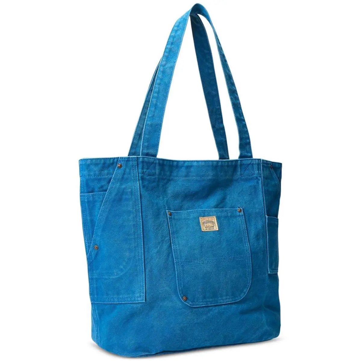 Polo Ralph Lauren Men`s Canvas Workwear Tote Bag - Washed Blue