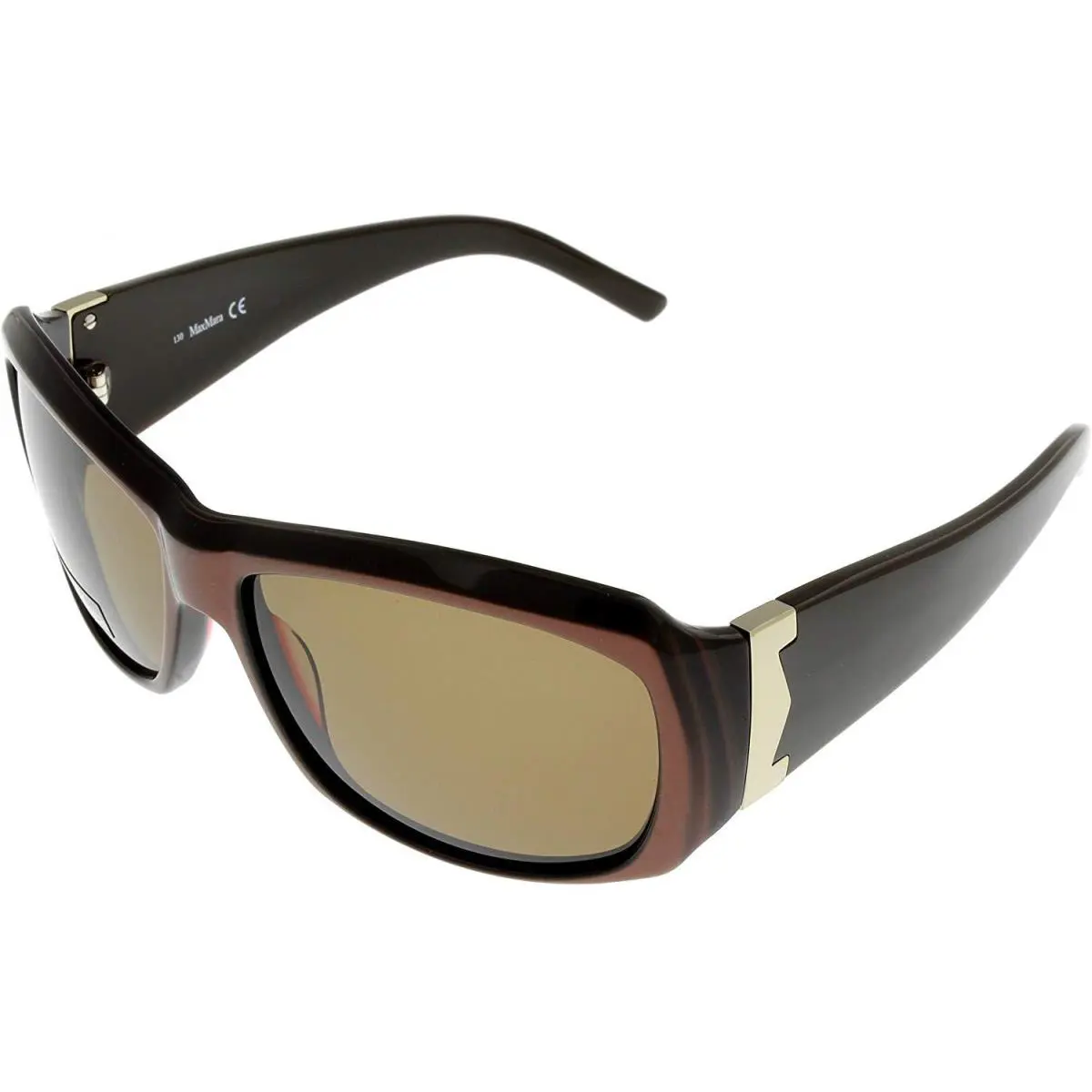 Max Mara Sunglasses Women Chocolate Brown Bronze Rectangular MM 845/S N3D 78