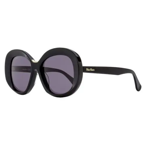 Edna Alt Fit Sunglasses MM0087-F 01A Black 55mm by Max Mara