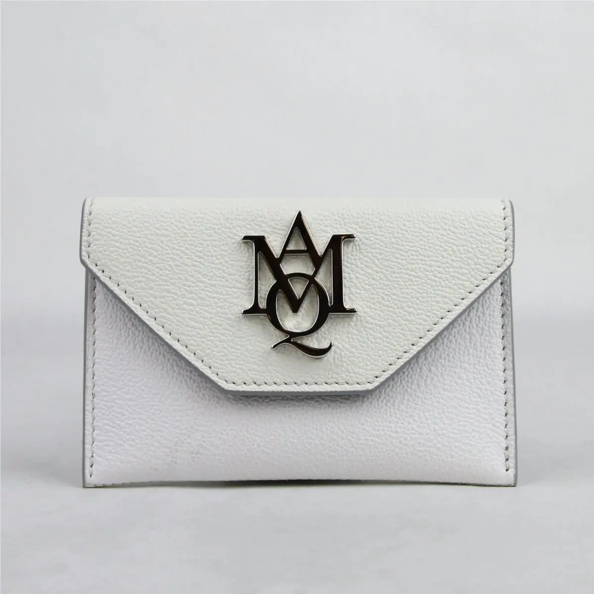 Alexander Mcqueen White/ivory Two Tone Leather Card Holder 439197 9870
