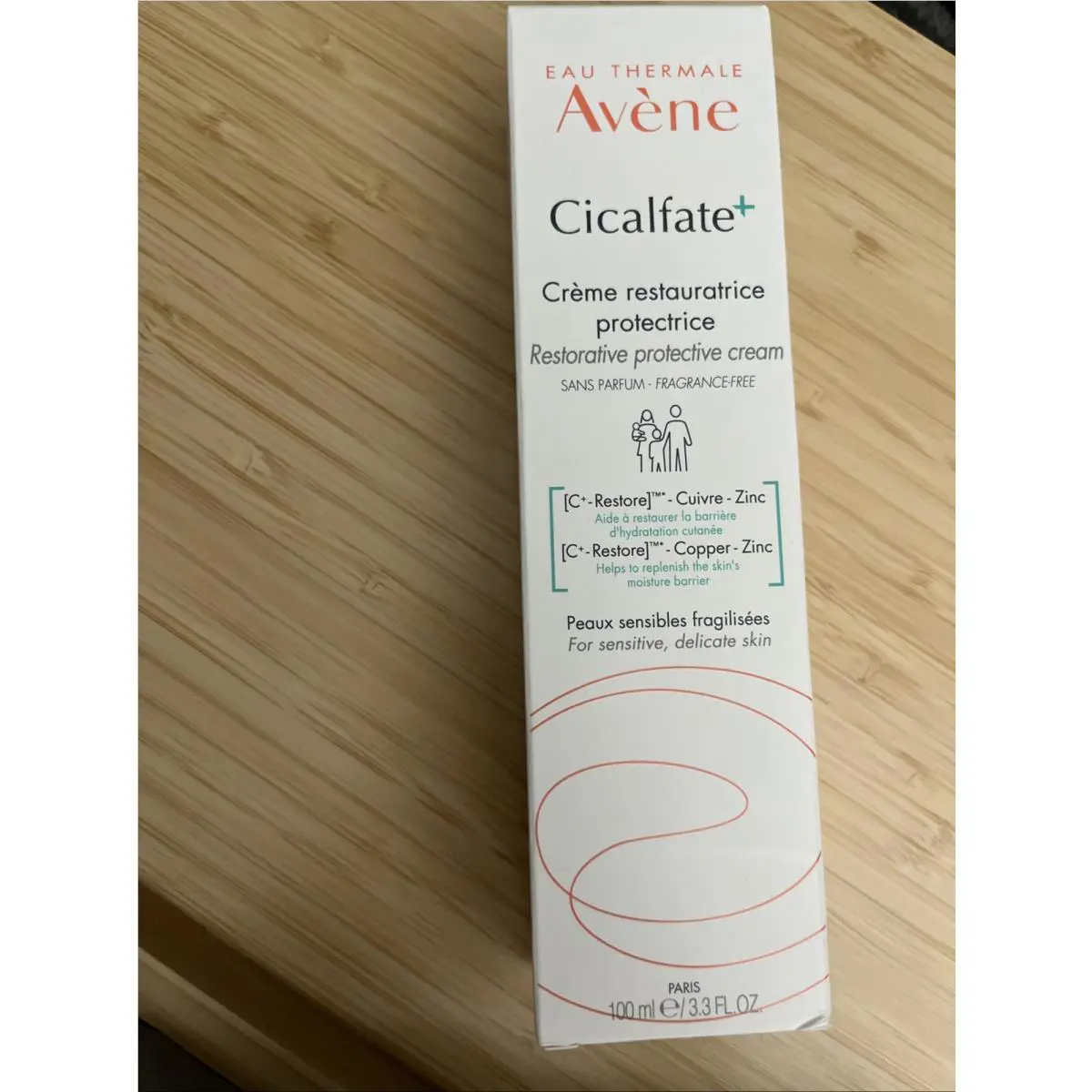 Avene Cicalfate Restorative Protective Cream Lot OF 2 3.3 Fl. Oz. Each by Avène