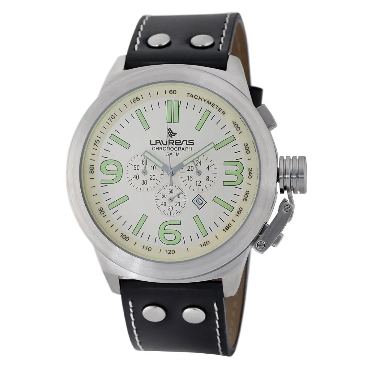 Roberto Cavalli Laurens Women`s 025909BB Chronograph Black Leather Date Watch