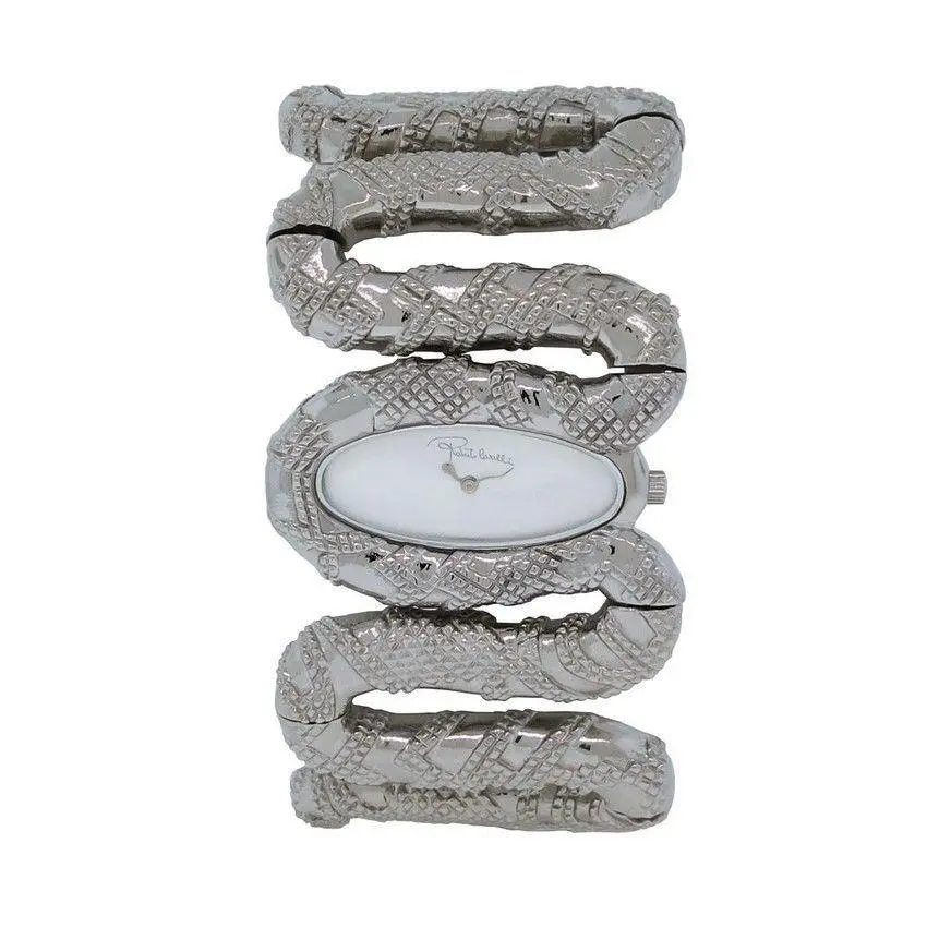 Roberto Cavalli R7253195515 Cleopatra Women`s Analog Silver Tone Snake Watch