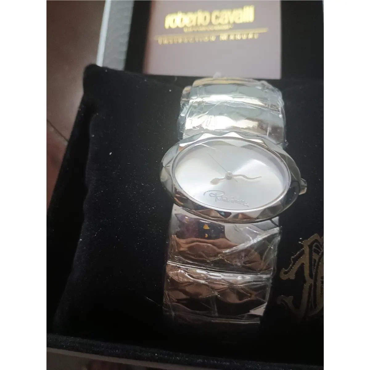Roberto Cavalli R7253133515 Multiface Women`s Analog Silver Tone Bracelet Watch