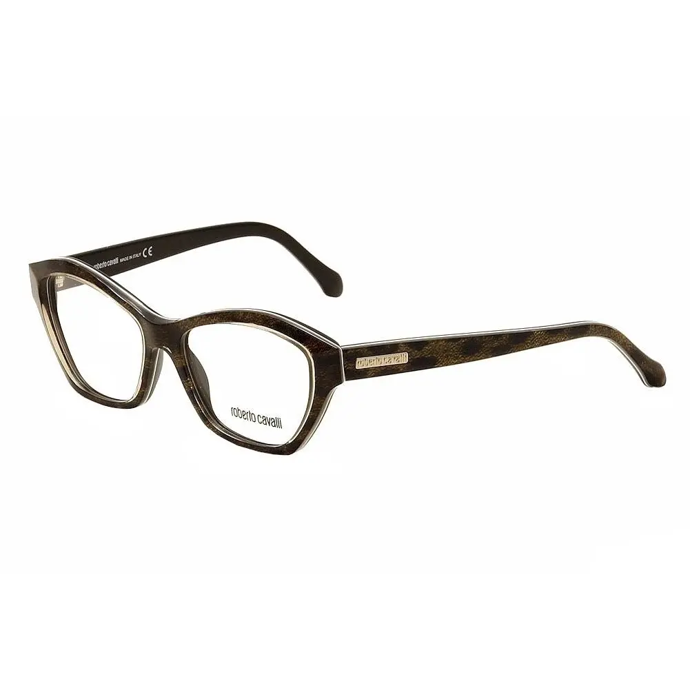 Roberto Cavalli Eyeglasses Royal RC0757 0757 059 Brown/gold Optical Frame 55mm
