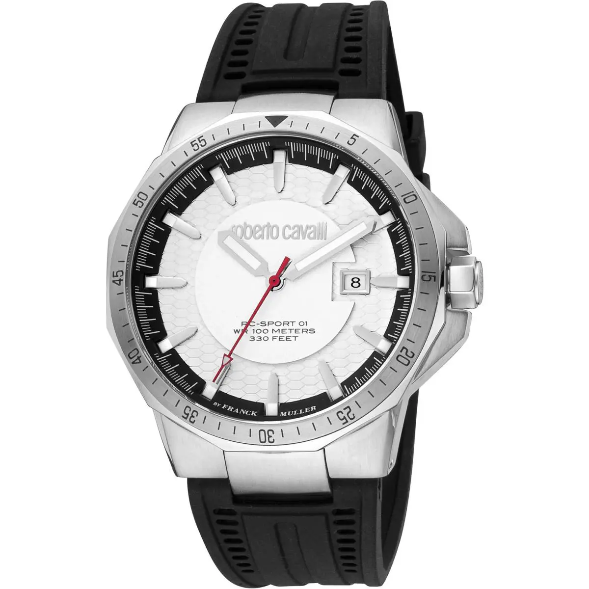 Roberto Cavalli by Franck Muller Men`s RV1G182P0011 Silicone Date Watch