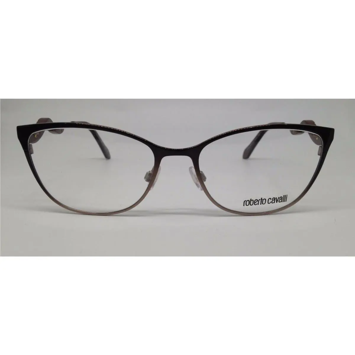 Roberto Cavalli Amiata RC5005 050 Brushed Brown Eyeglasses Frame 54-17-140 Cat