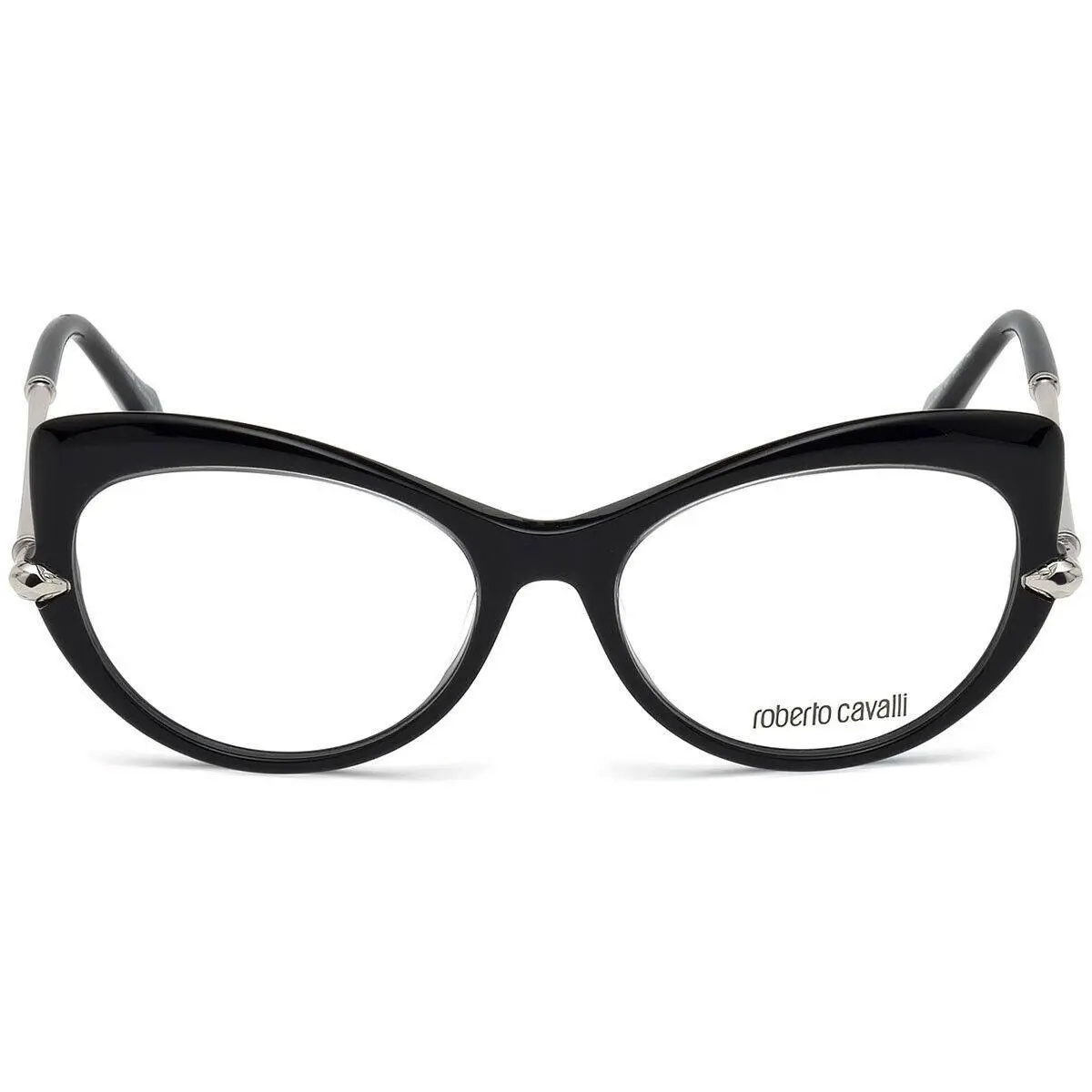 Bisanzio RC5021 001 Black Cat Eye Eyeglasses Frame 54-17-140 RX by Roberto Cavalli