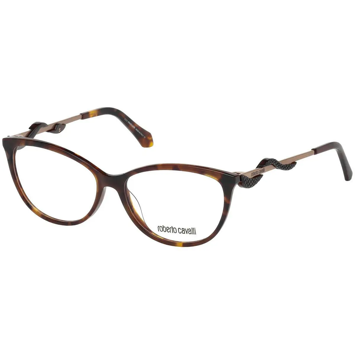 Roberto Cavalli Arbia RC5007 Tortoise Gold 052 Eyeglasses 54-14-140 Cat Eye 5007