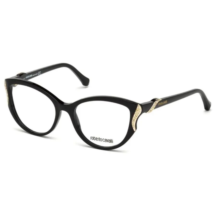 Fosciana 5055 Shiny Black 001 Size 53-17-140 by Roberto Cavalli