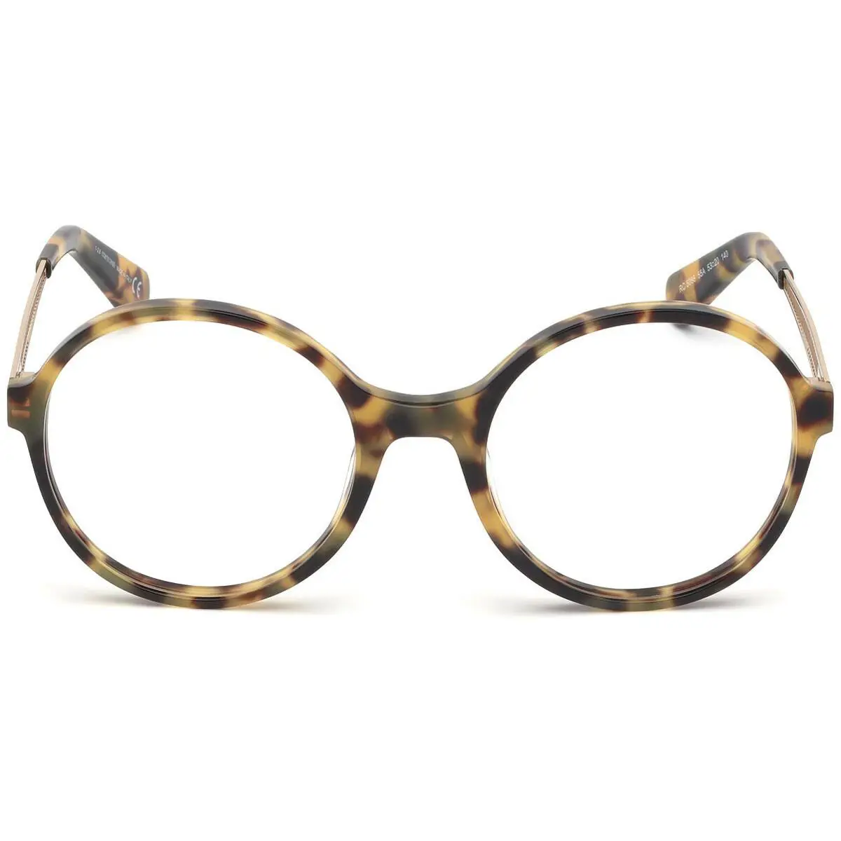 Roberto Cavalli RC 5088 Tortoise 55A Plastic Round Eyeglasses Frame 53-20-140
