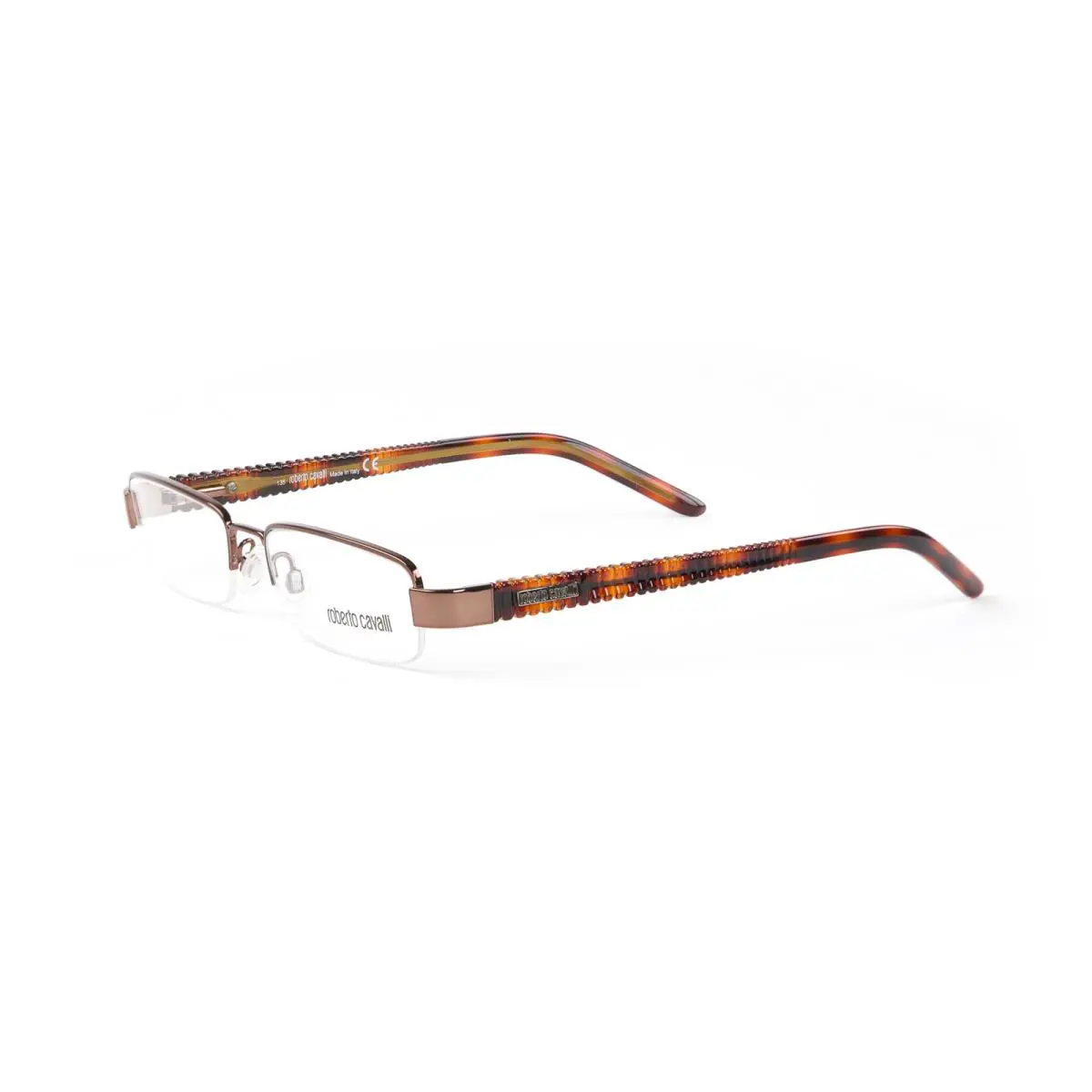 Neottolemo Eyeglass Frames 50mm Honey Tortoise by Roberto Cavalli