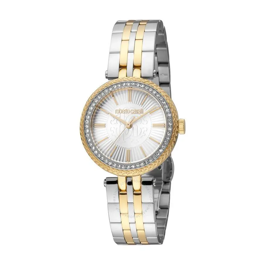 Roberto Cavalli Women`s RC5L031M0085 Swarovski Two Tone Stainless Steel Watch