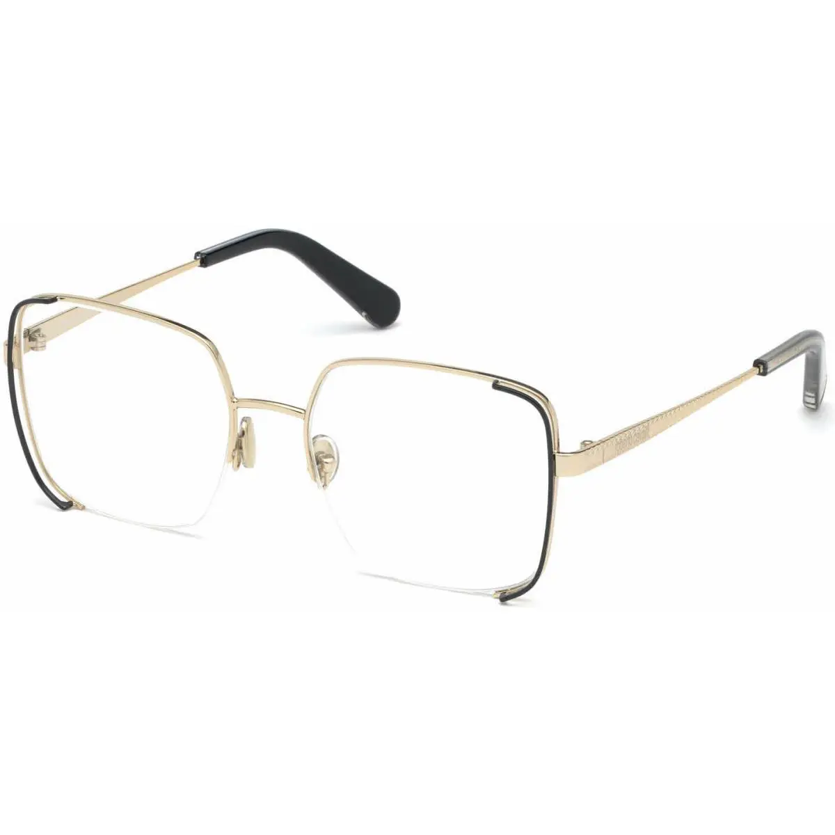 Roberto Cavalli RC 5085 Gold/black 032 Semi Rim Metal Eyeglasses 53-18-140 Italy