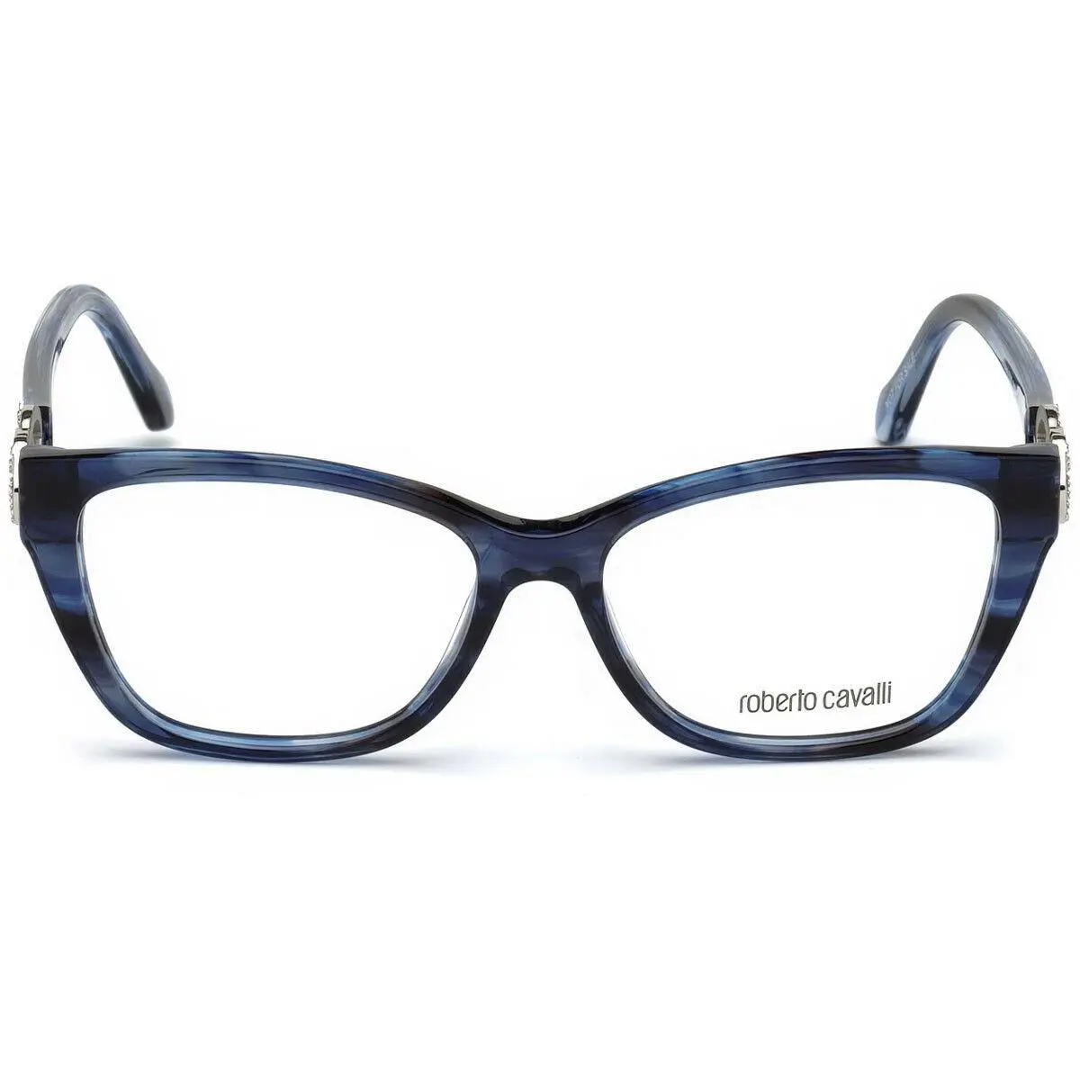 Licciana RC 5060 Blue 092 Eyeglasses Frame 53-15-140 Swarovski by Roberto Cavalli