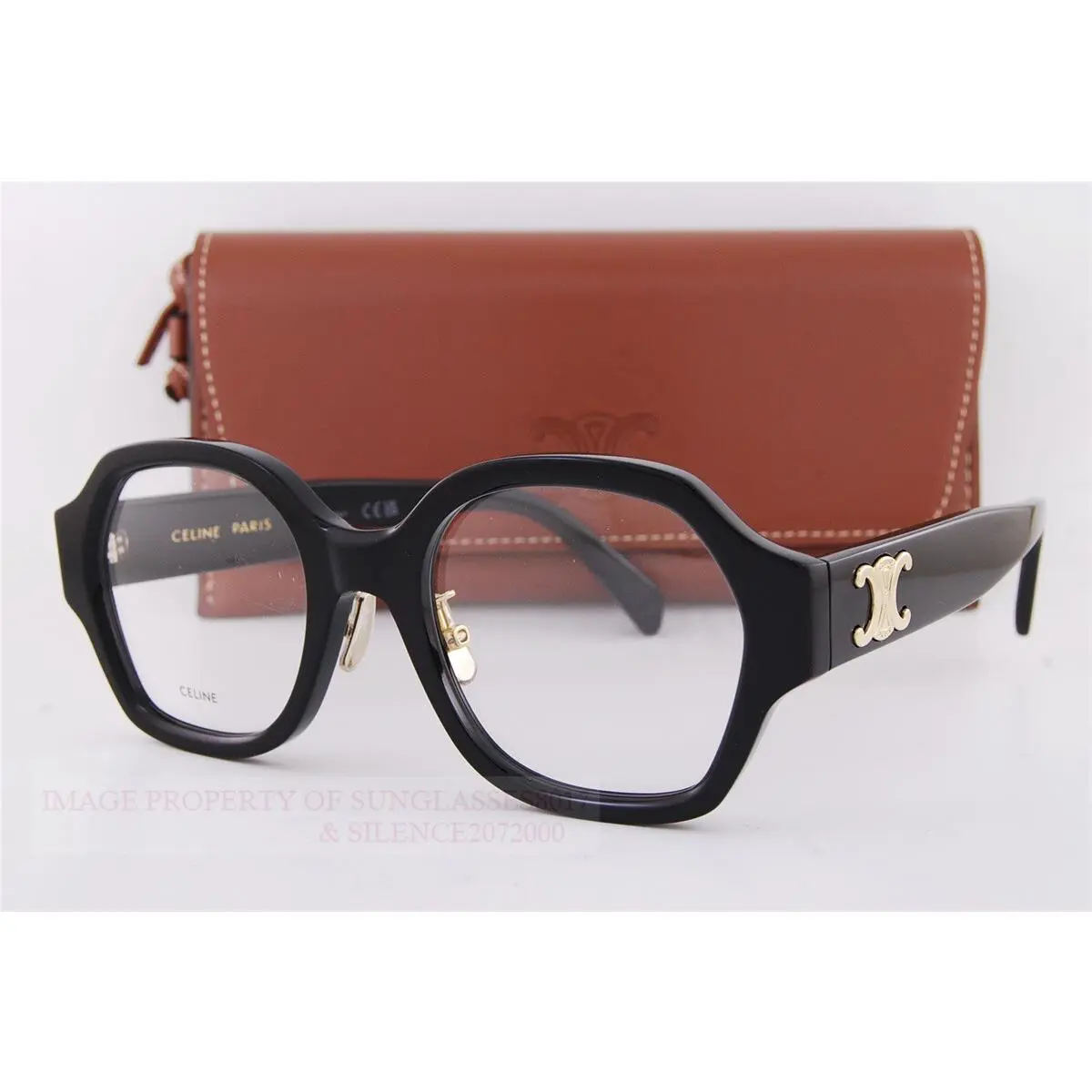 Celine Eyeglass Frames CL 50134F 001 Black For Men Women Size 51mm