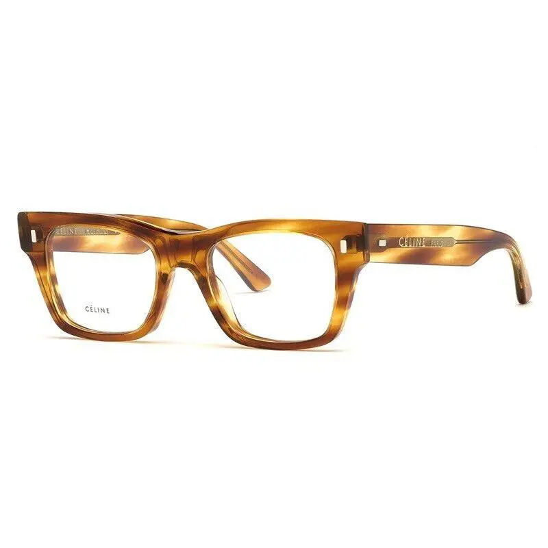 Celine Eyeglasses CL50011F 056 Brown Clear Celine Eyewear