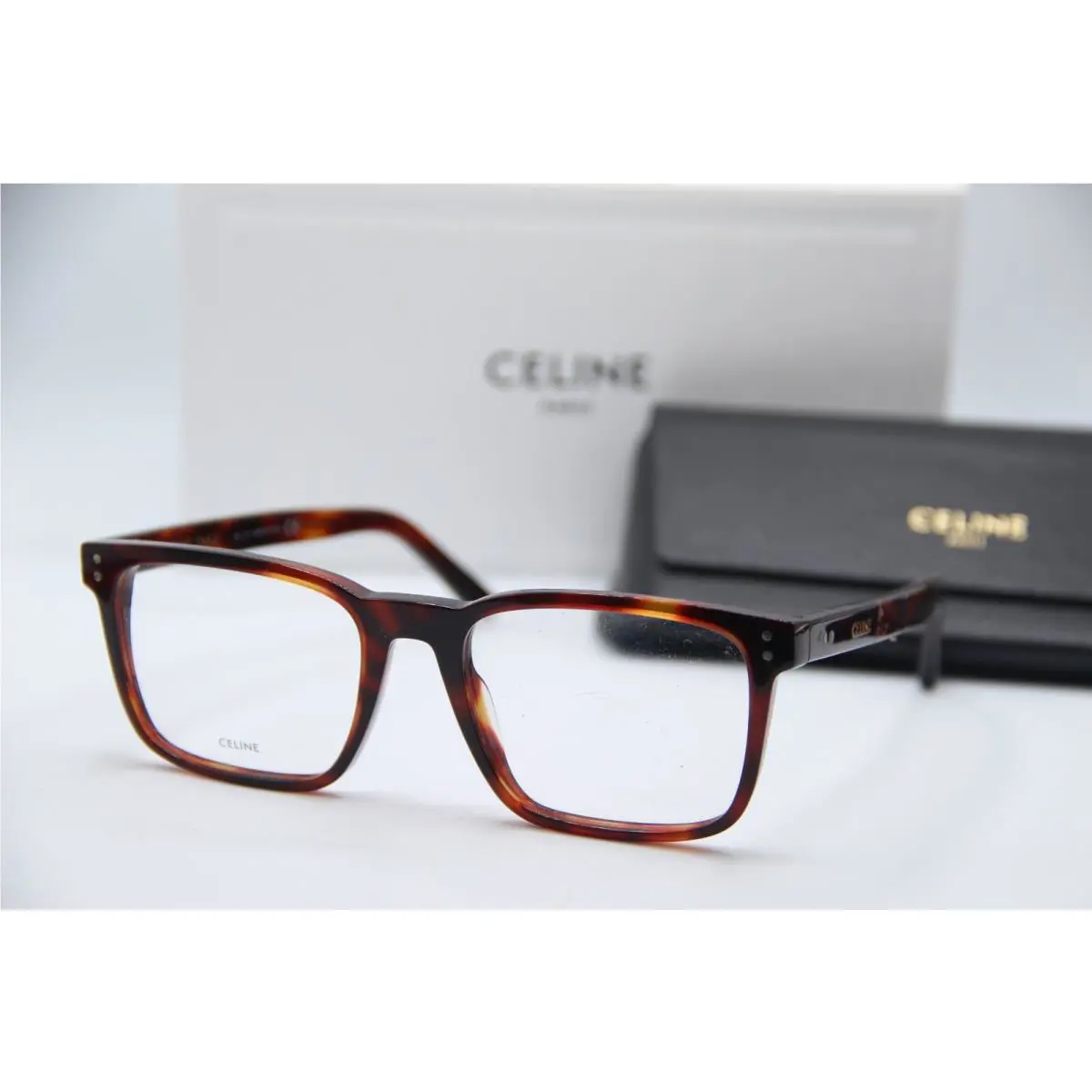 Celine CL 50030I 053 Havana Eyeglasses W/case 54-19