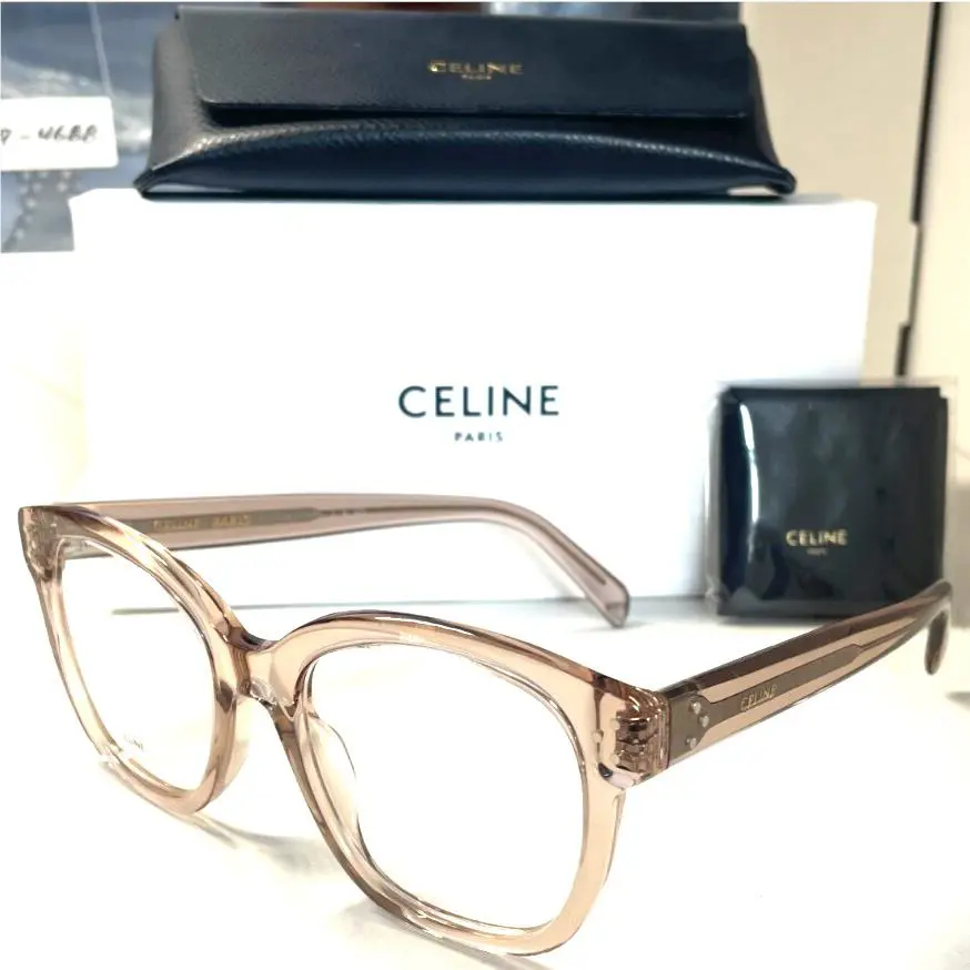 Celine Paris 3 Dots CL50086I 074 Crysral Peach Eyeglasses 53-20