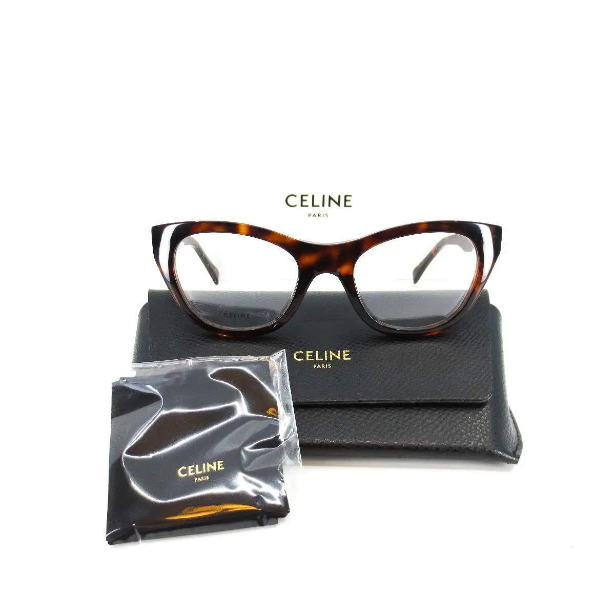 Celine Eyeglasses CL50005I 054 Brown Havana Womens Frames with Case