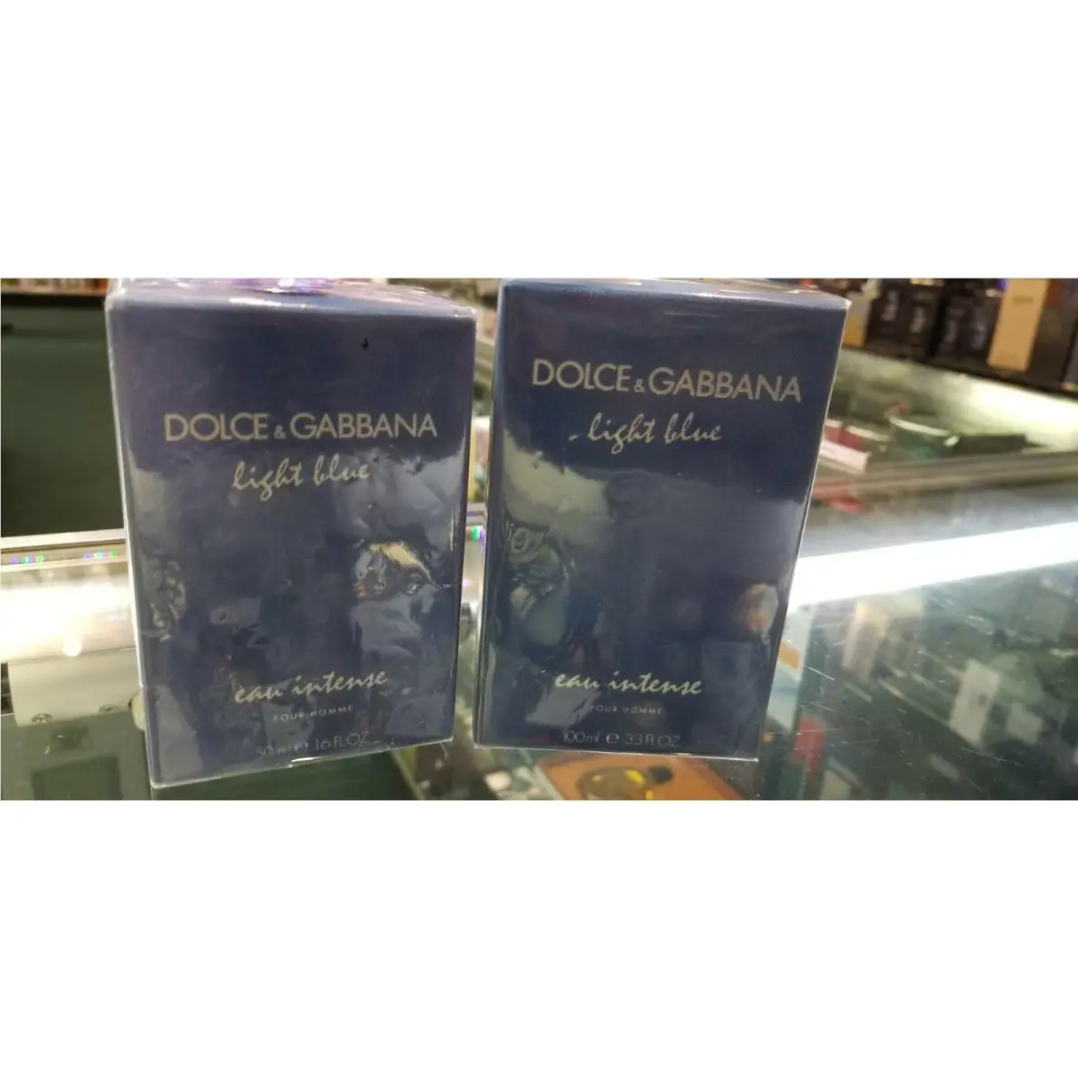 Dolce Gabbana Light Blue Eau Intense 1.6 3.3 oz 50 100 ml Him Men Rare