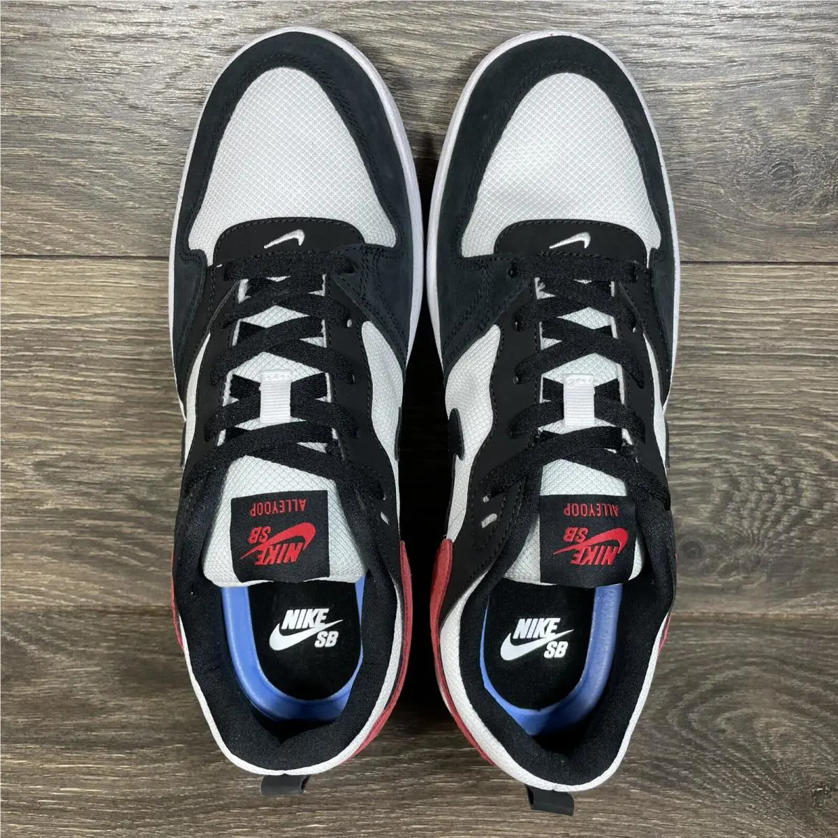 Nike shoes - Nike SB Alleyoop - Alleyoop - Black, White, Red 4