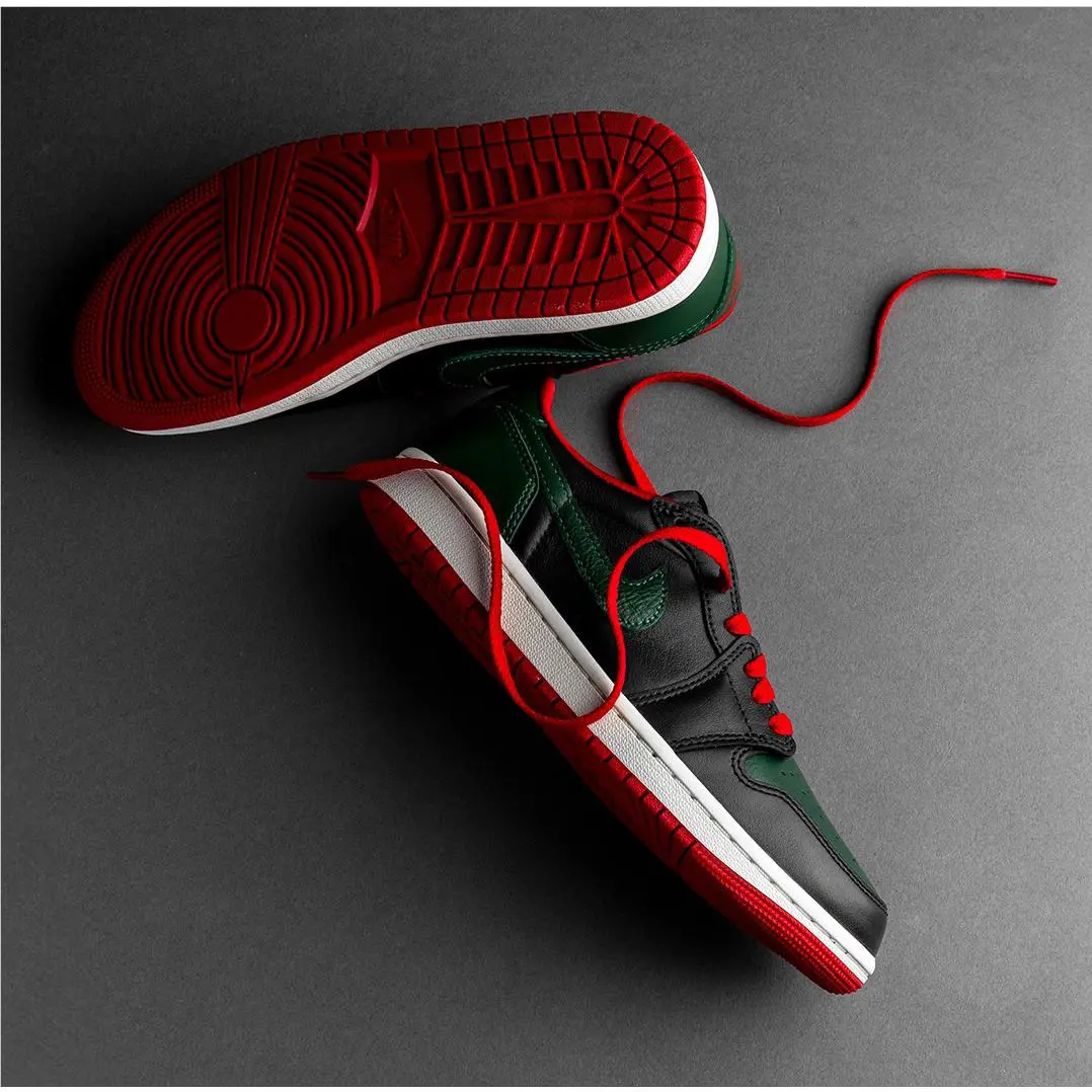 Nike shoes - Jordan 1 Retro Low OG - CZ0775-036 - Black/Gorge Green/Varsity Red/Sail 9