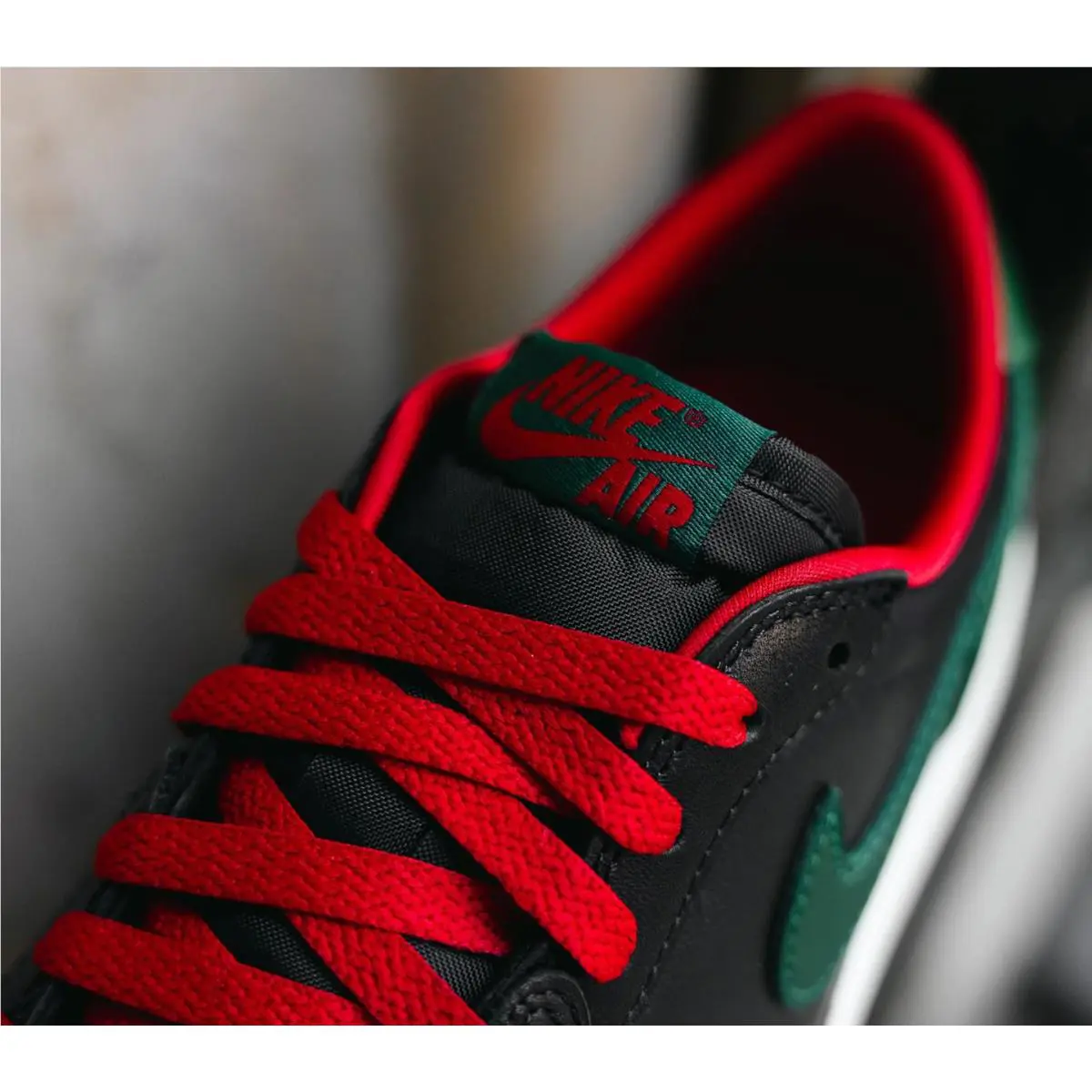 Nike shoes - Jordan 1 Retro Low OG - CZ0775-036 - Black/Gorge Green/Varsity Red/Sail 12