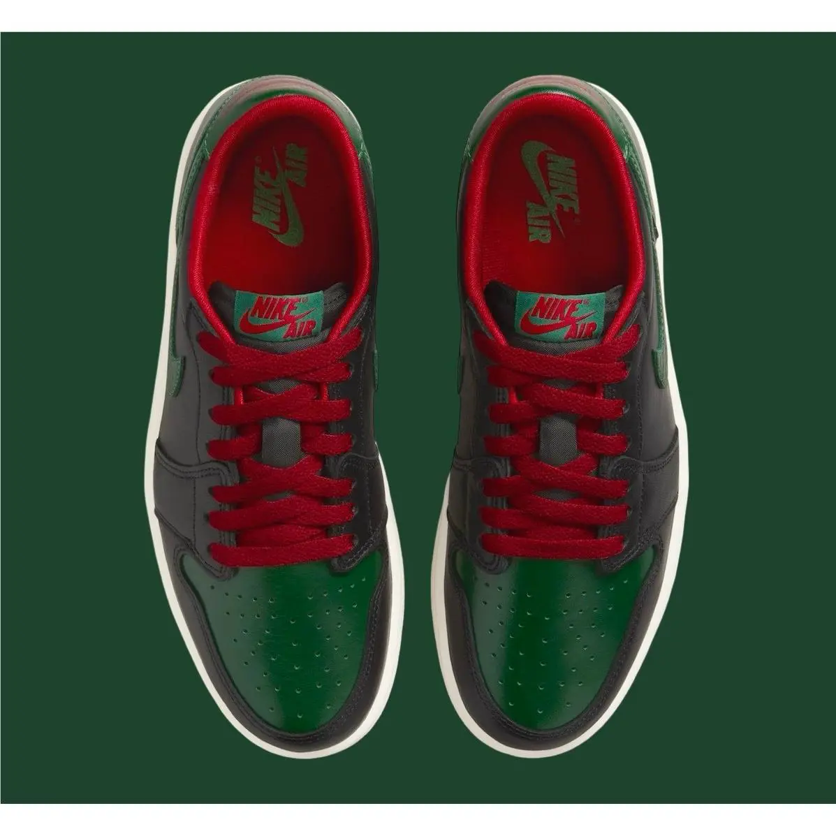 Nike shoes - Jordan 1 Retro Low OG - CZ0775-036 - Black/Gorge Green/Varsity Red/Sail 16