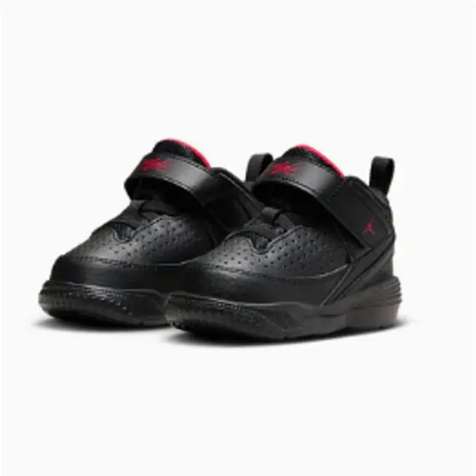 Nike TD Air Jordan Max Aura 5 Black Red DZ4355-006 h - Black/Red