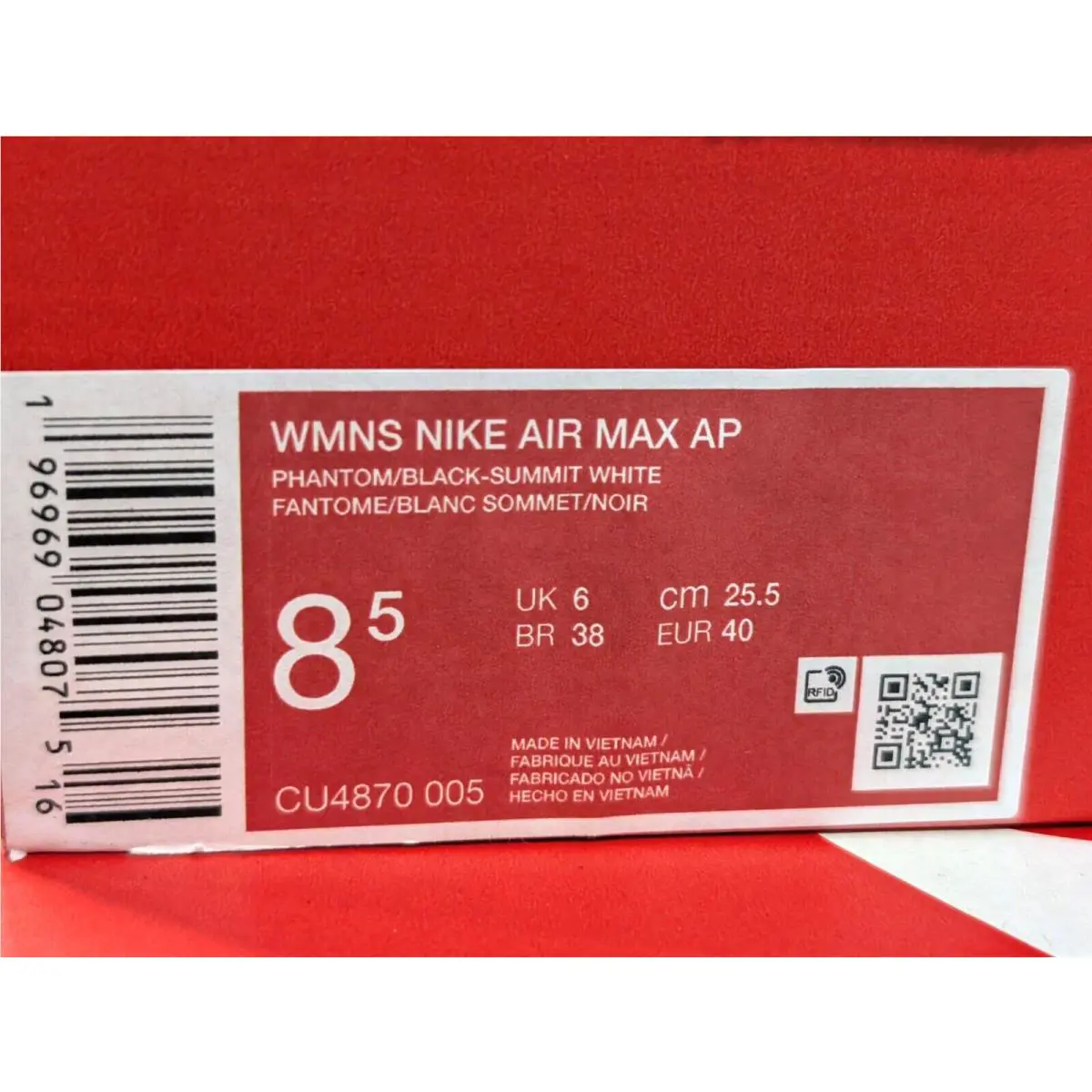 Nike shoes - Nike Air Max AP - Air Max - CU4870-005 - Phantom/Black/Summit White 8