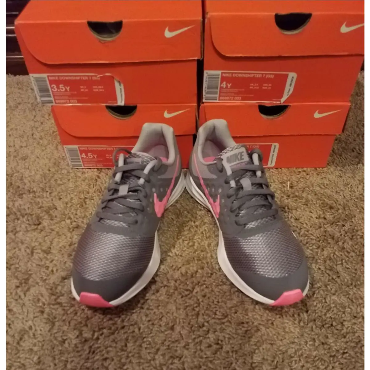 Nike shoes - Nike Downshifter 7 - Downshifter - 869972003 - GUNSMOKE/SUNSET PULSE 0