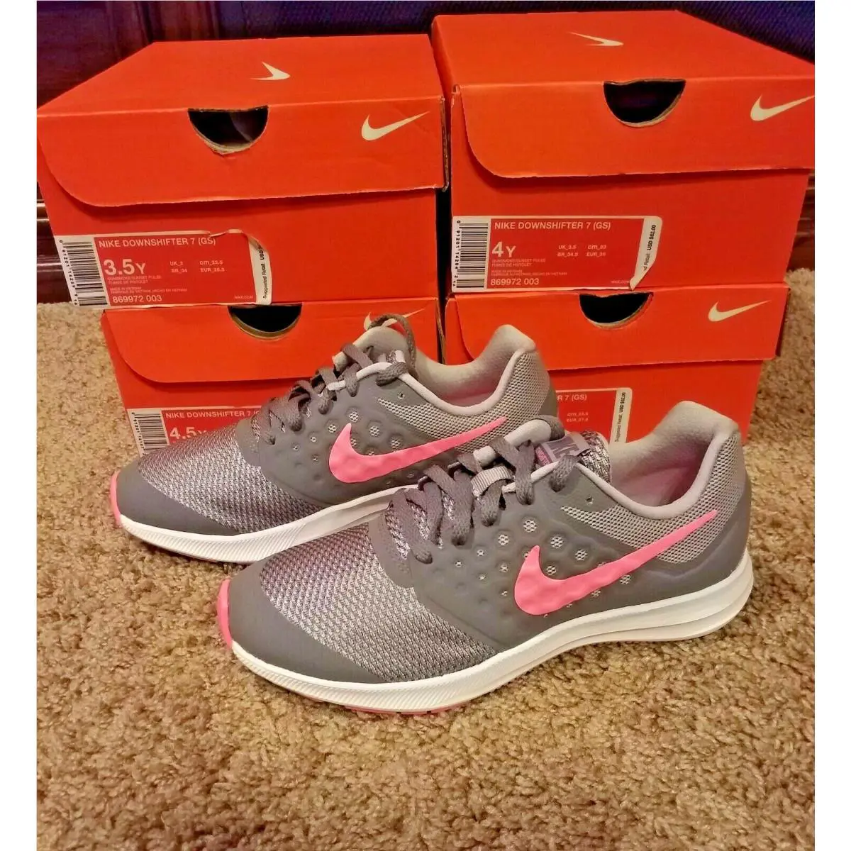 Nike shoes - Nike Downshifter 7 - Downshifter - 869972003 - GUNSMOKE/SUNSET PULSE 5