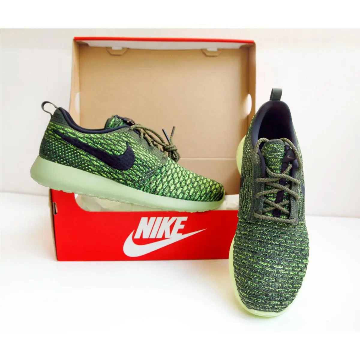Nike shoes - Nike Roshe One - Roshe One - 704927-301 - Green, Manufacturer: Rough green/Black/Volt/Light Liquid Lime 0