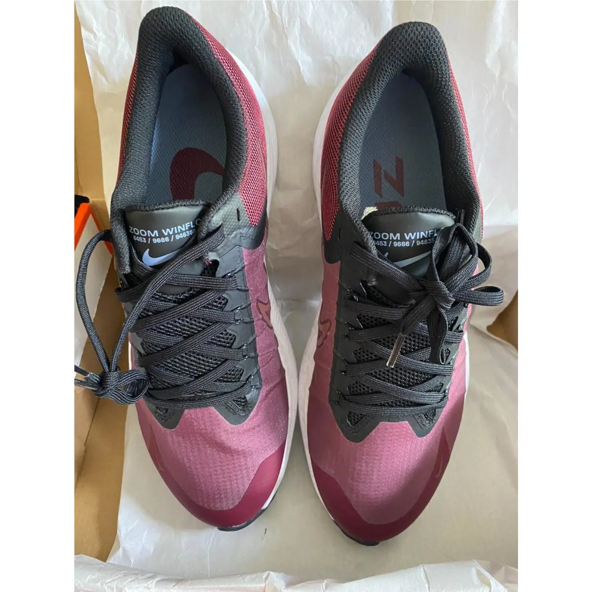 Nike shoes - Nike Air Zoom Winflo - Air Zoom Winflo - CW3421-600 - Dark Beetroot/Black/Ashen Slate/Dark Pony 9