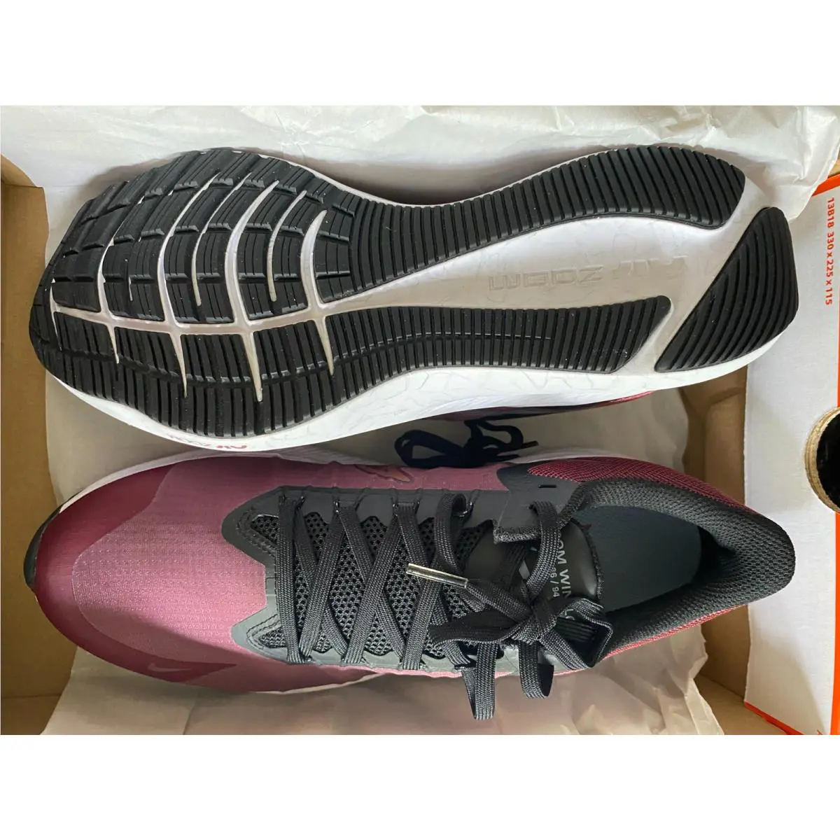 Nike shoes - Nike Air Zoom Winflo - Air Zoom Winflo - CW3421-600 - Dark Beetroot/Black/Ashen Slate/Dark Pony 8